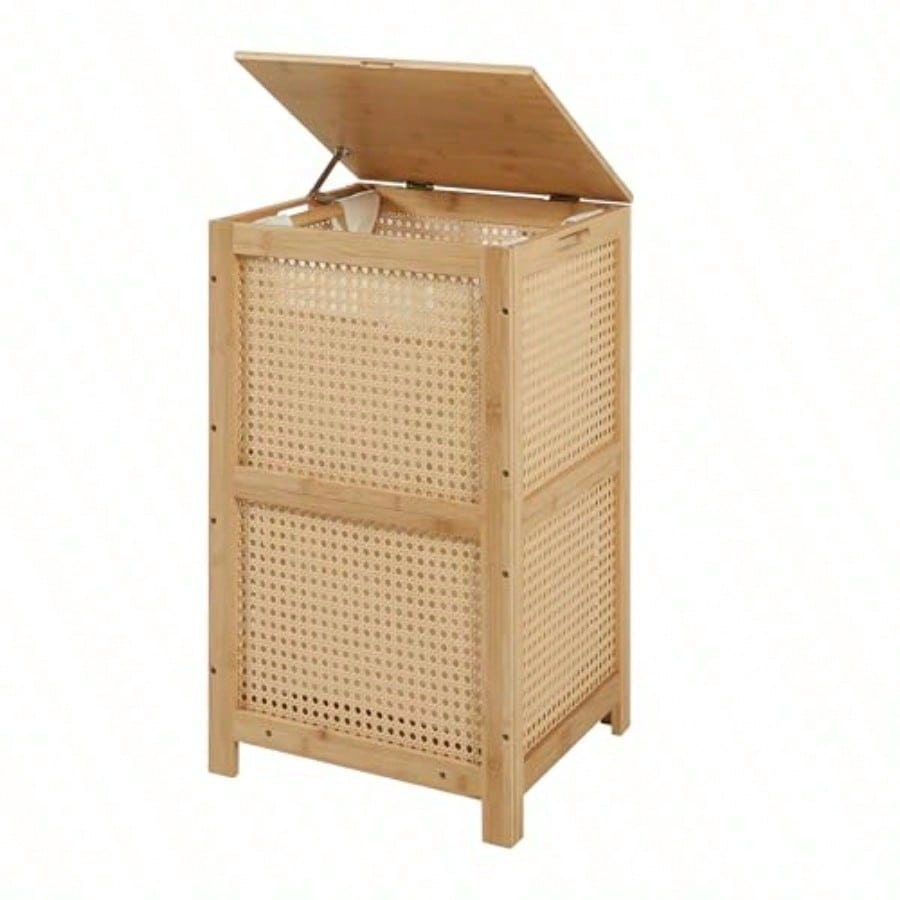 Basket Bag Wicker - Cesto de Roupa Suja de Bambu