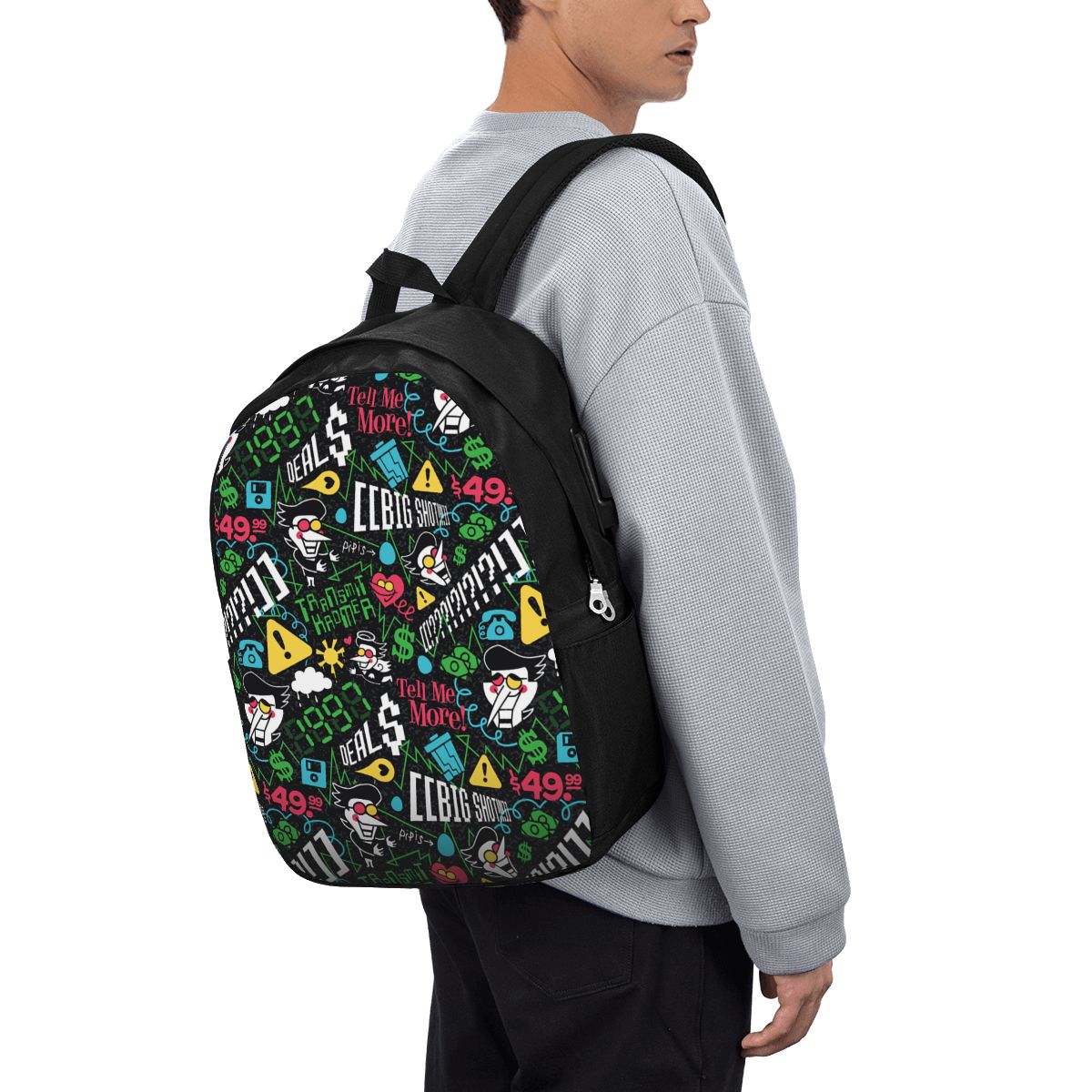 Women Bags For Travel - Mochila Deltarune SPAMTON G para Viagem,