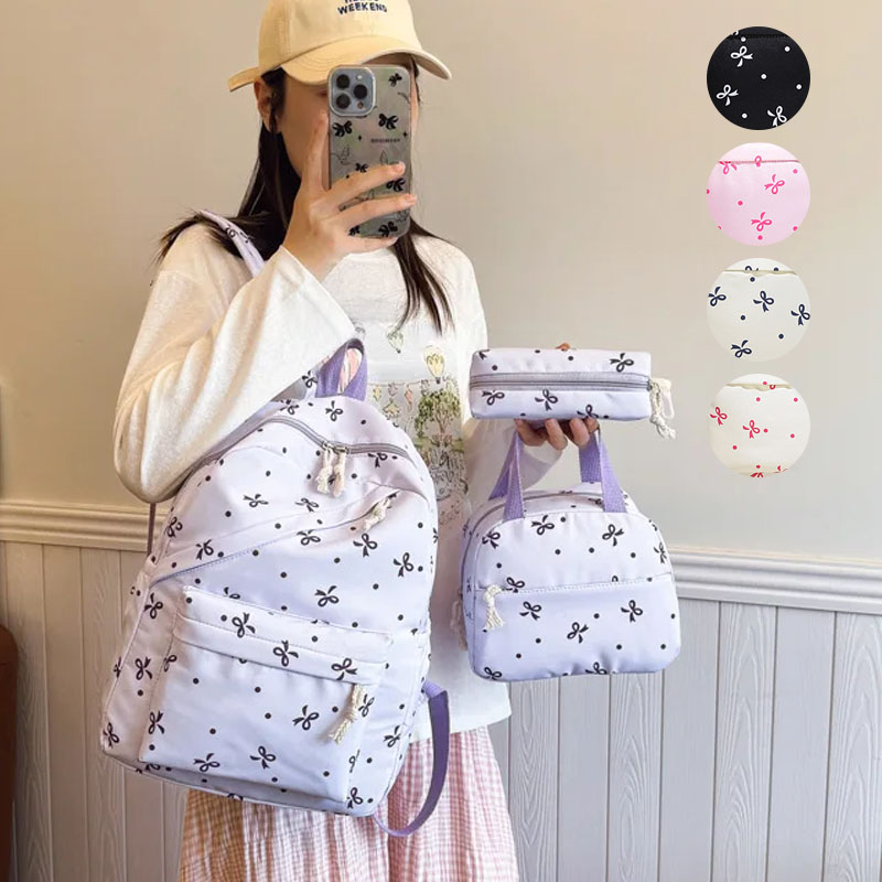 Women Bags Casual - Conjunto de Mochilas Florais de 3