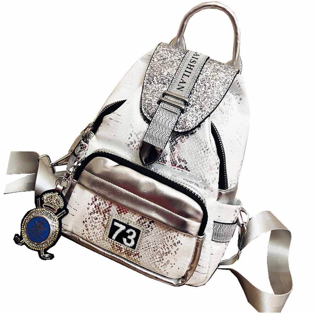 Women Bags White - Mochila de couro de alta qualidade