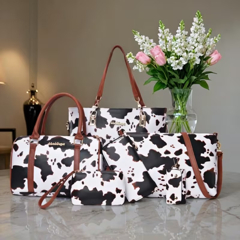 Women'S Bags Handbags - Conjunto de 6 Peças de Bolsas