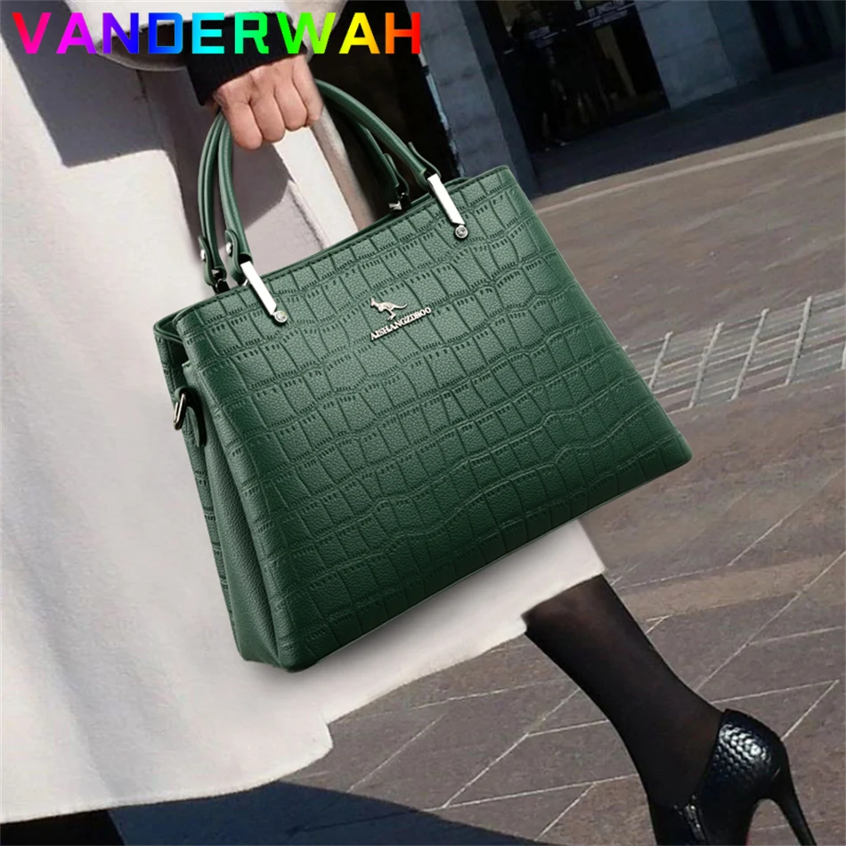Women'S Kangaroo Bags - Marca genuína shopper bolsa feminina 2024