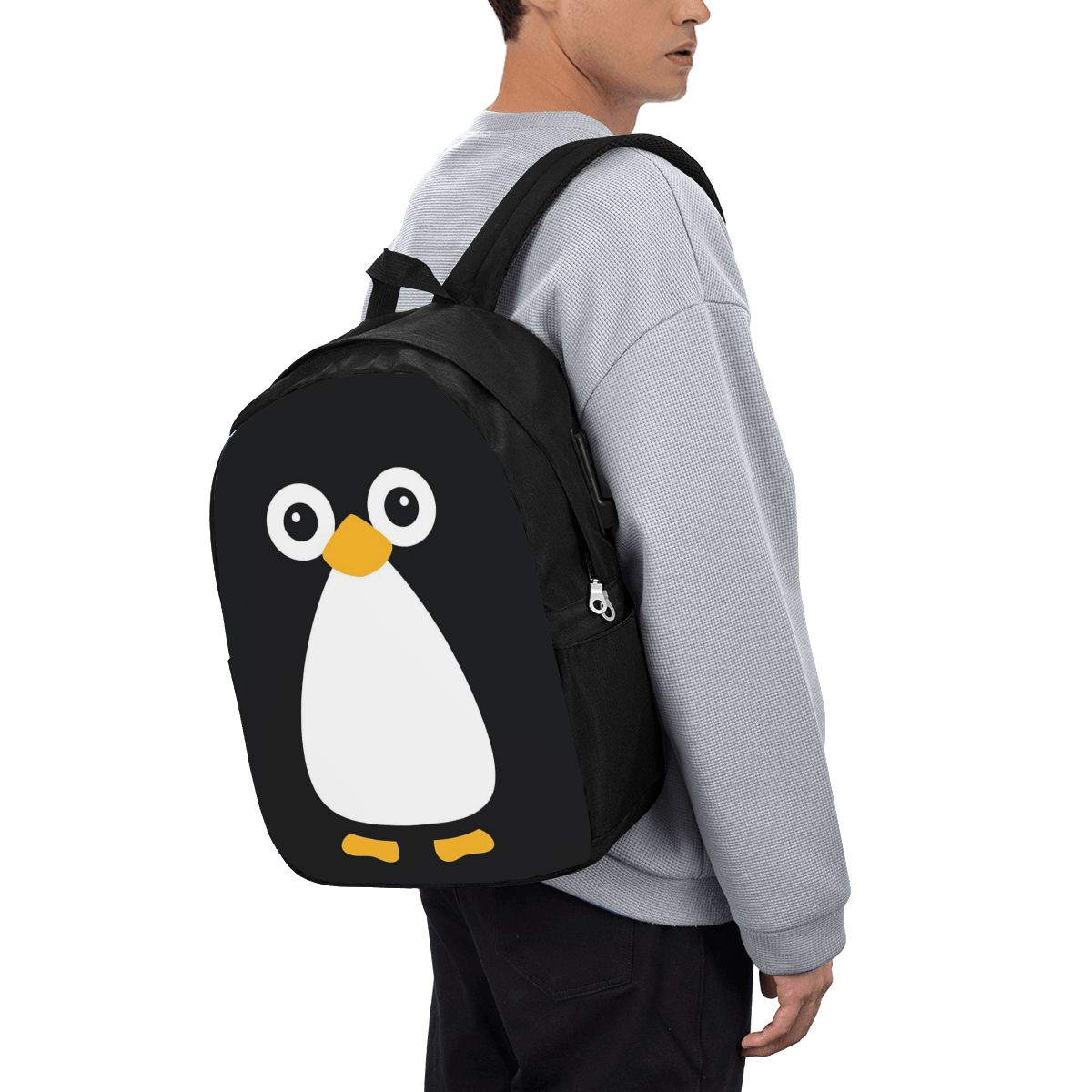 Women Bags For Travel - Mochila fofa com estampa de pinguim,