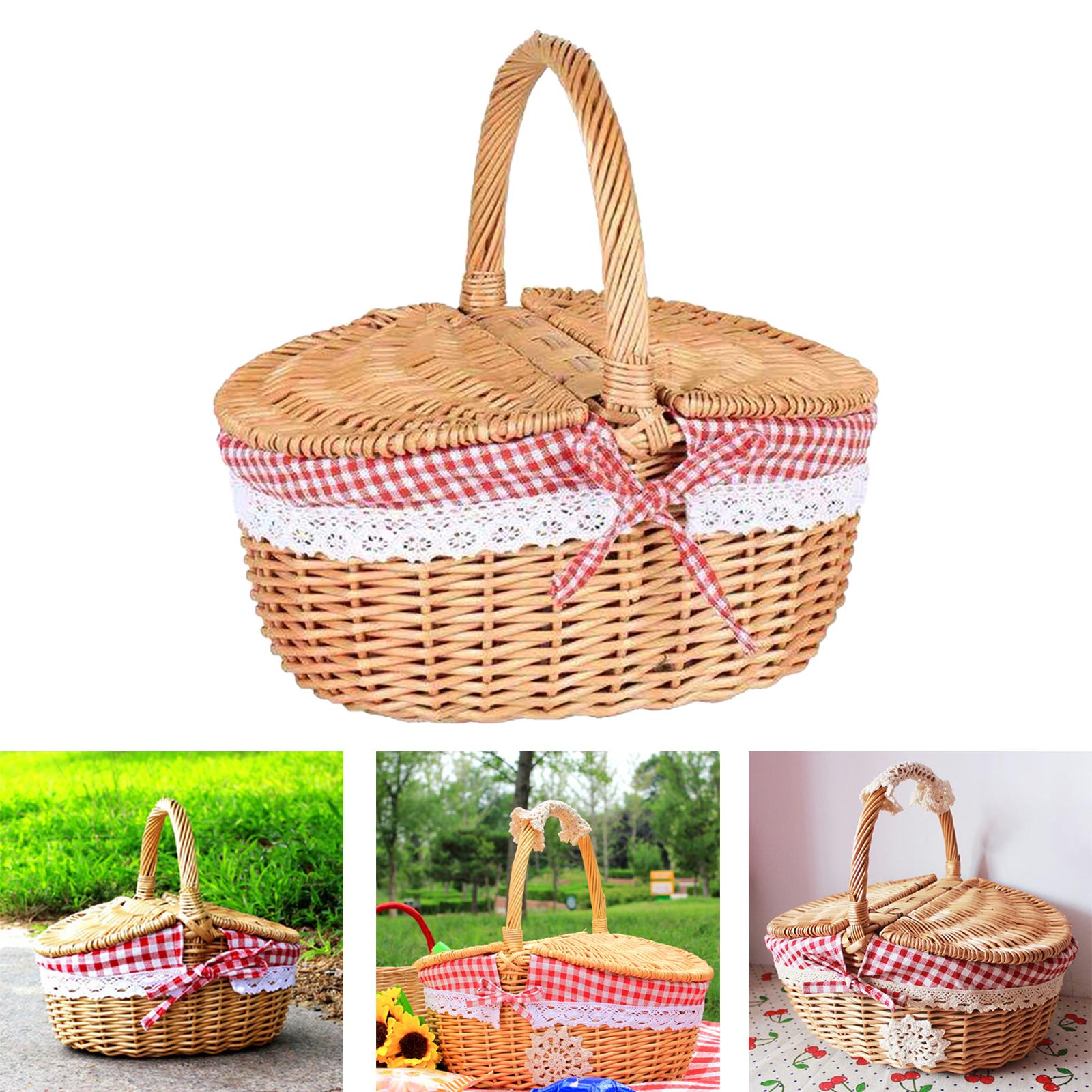Cesta de piquenique de vime te - Basket Bag Wicker avaliação e preço