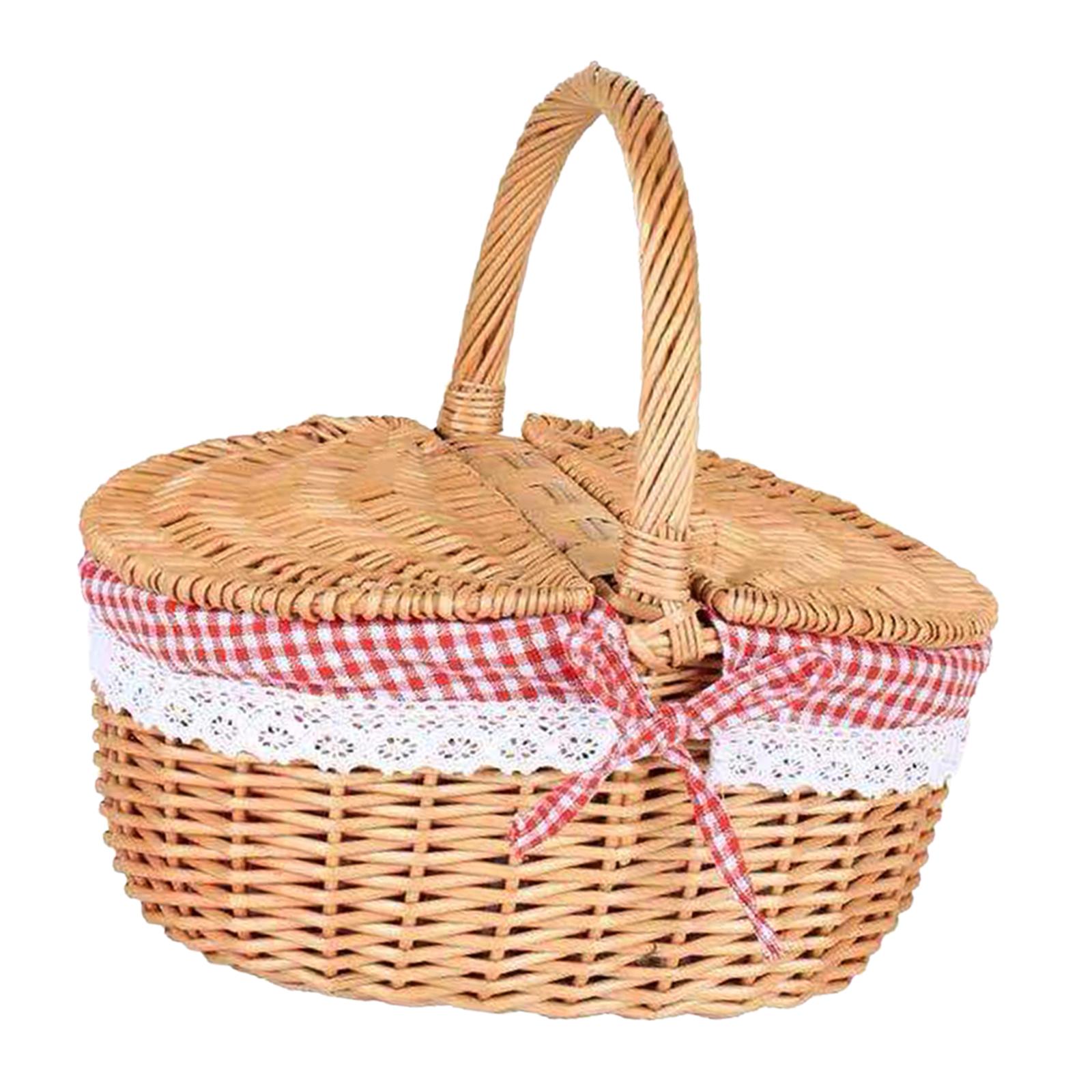 Cesta de piquenique de vime te - Basket Bag Wicker avaliação e preço