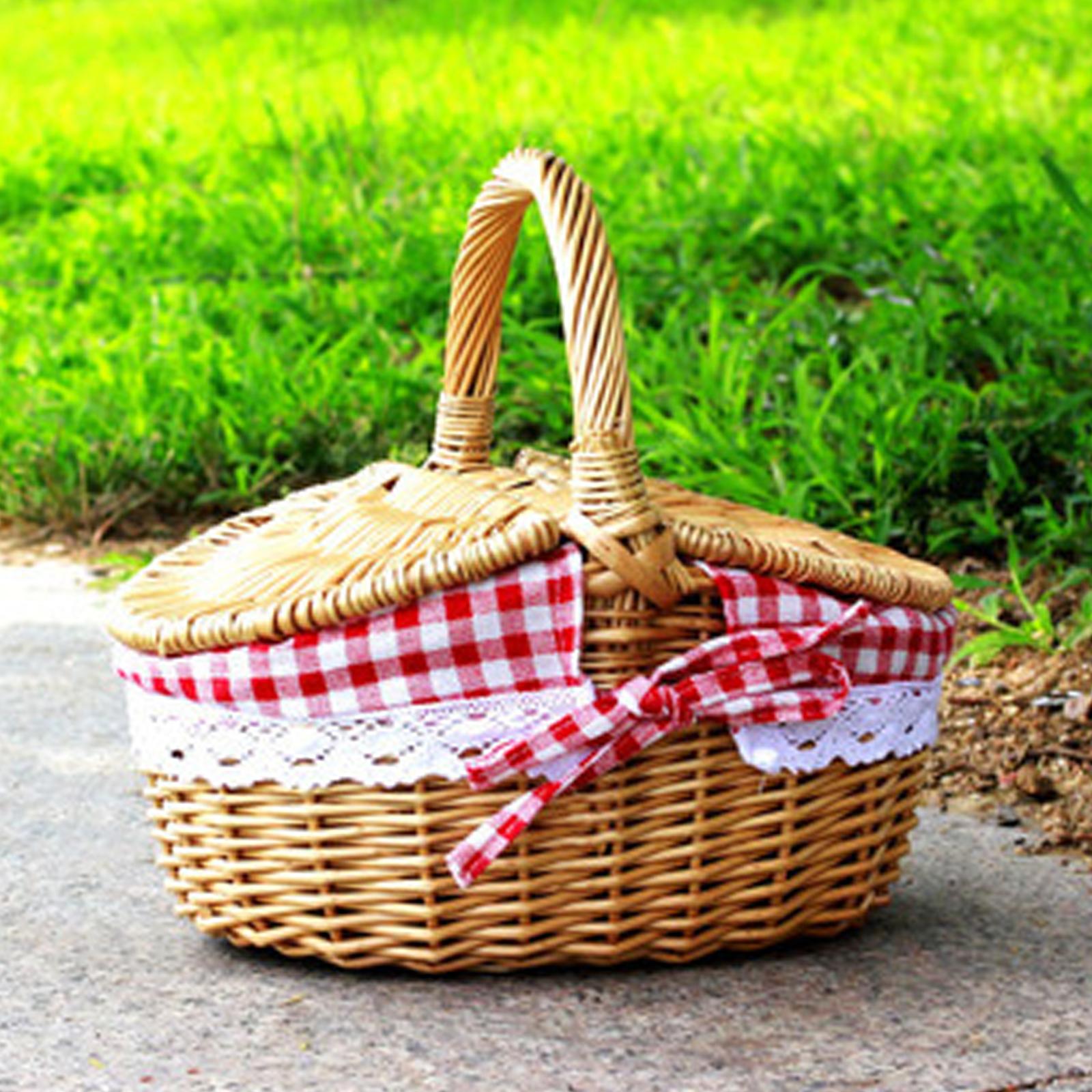 Cesta de piquenique de vime te - Basket Bag Wicker avaliação e preço