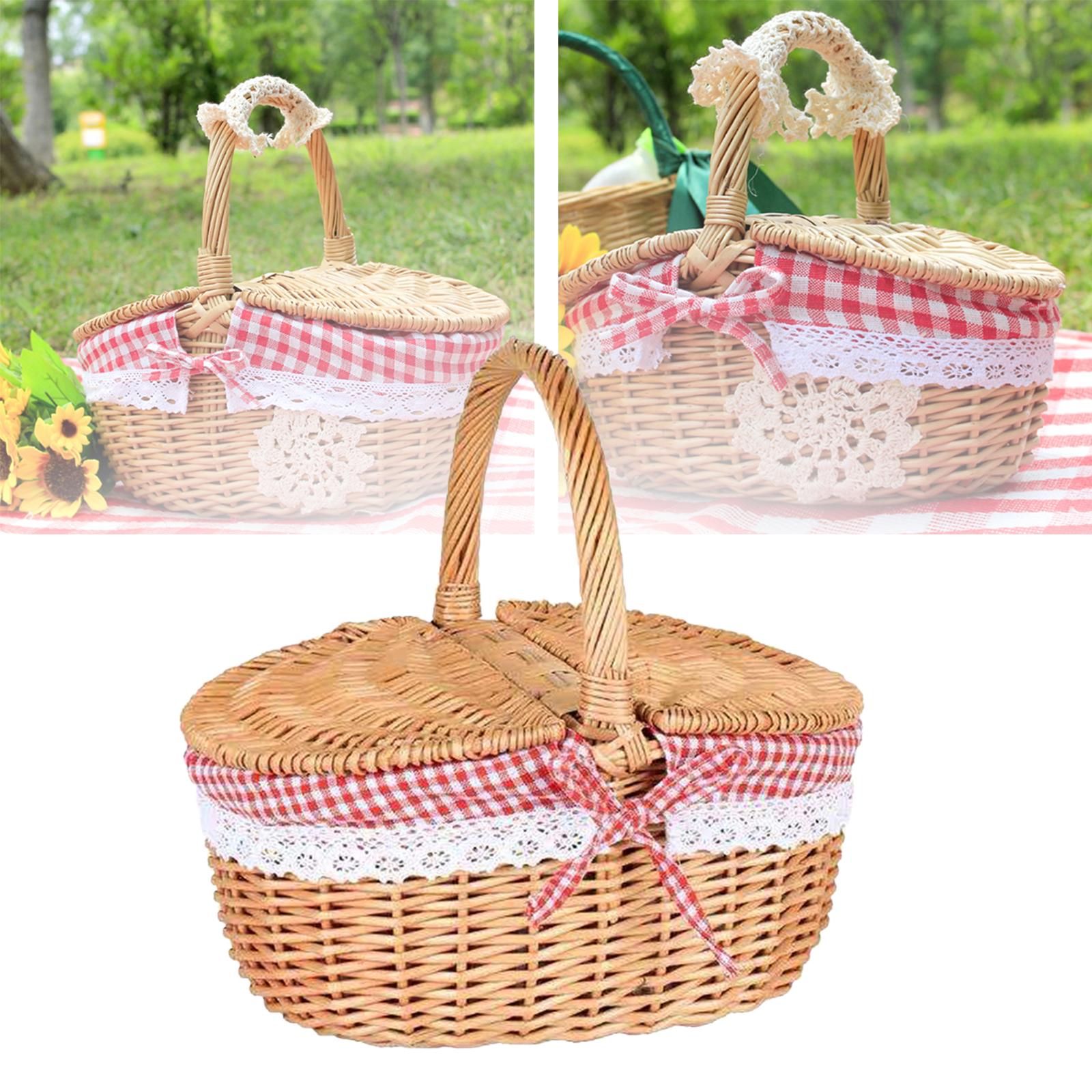 Cesta de piquenique de vime te - Basket Bag Wicker avaliação e preço