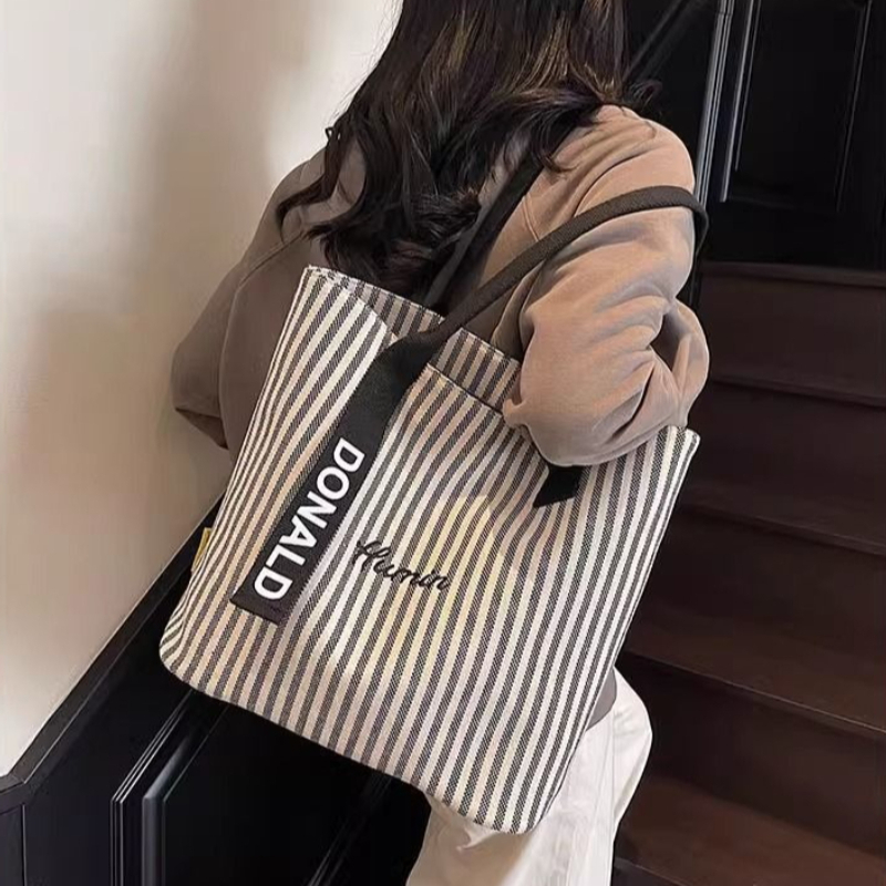 Bolsa de lona listrada de gran - Women'S Reebok Bags avaliação e preço