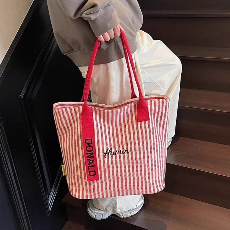 Bolsa de lona listrada de gran - Women'S Reebok Bags avaliação e preço