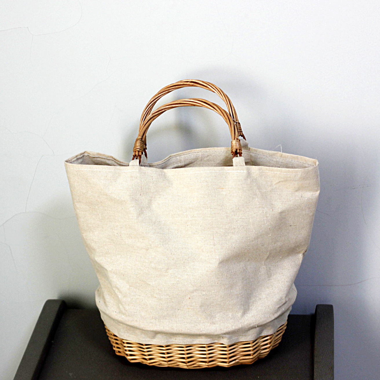 Saco de cesta de vime tecido l - Basket Bag Wicker avaliação e preço