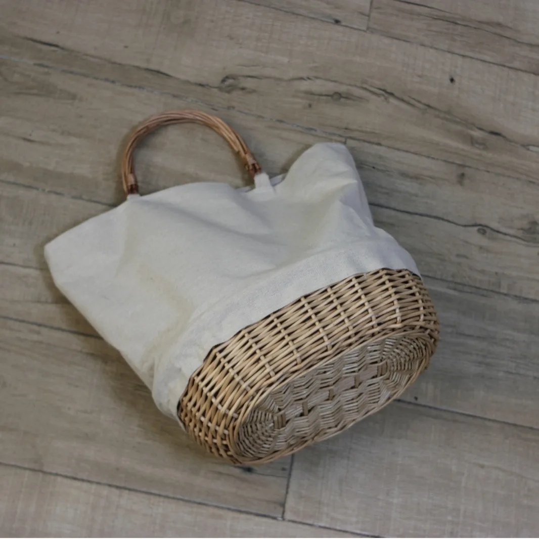 Saco de cesta de vime tecido l - Basket Bag Wicker avaliação e preço