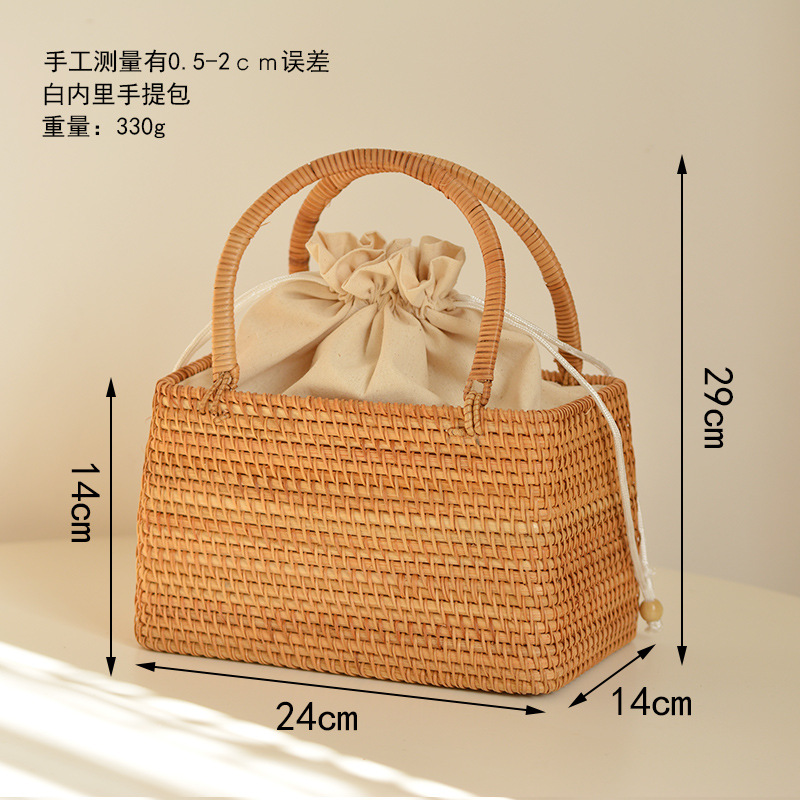 Casual Oco Rattan Basket Bags  - Basket Bag Wicker avaliação e preço