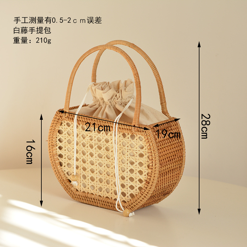 Casual Oco Rattan Basket Bags  - Basket Bag Wicker avaliação e preço