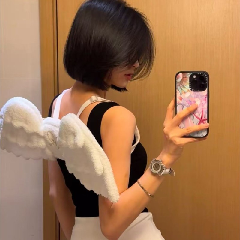 Jiaerdi doce branco anjo asa m - Women Bags White avaliação e preço