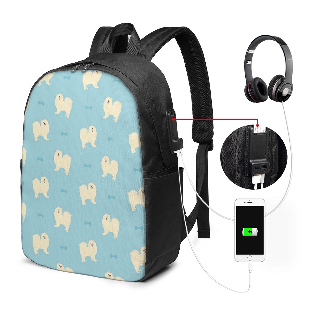 Mochila para cães Samoyed, bol - Women Bags For Travel avaliação e preço