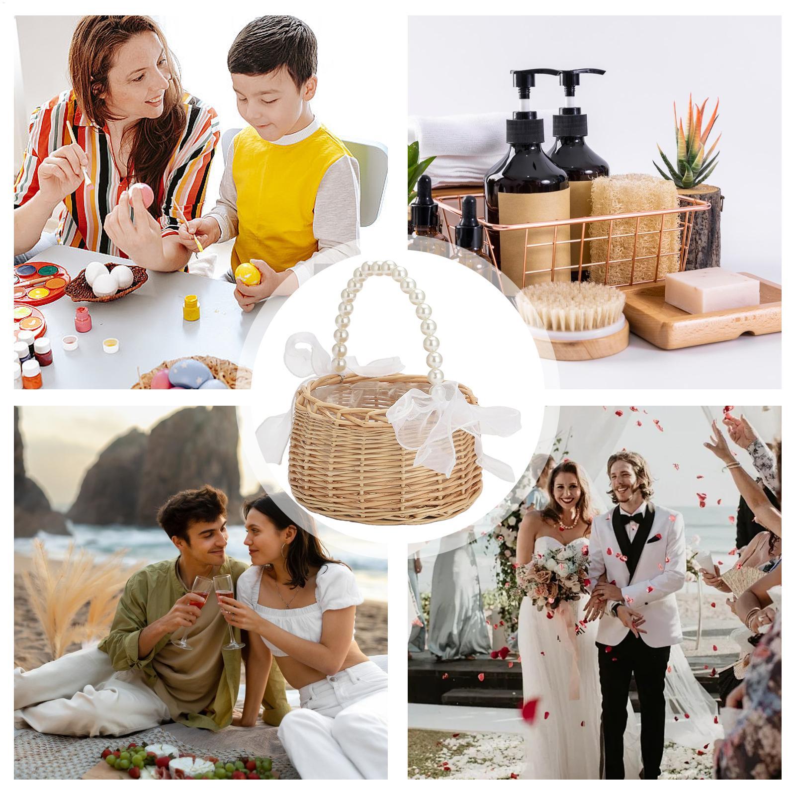 Cesta de vime e rattan com alç - Basket Bag Wicker avaliação e preço