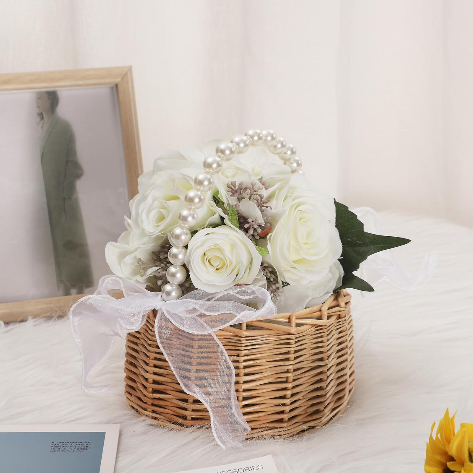 Cesta de vime e rattan com alç - Basket Bag Wicker avaliação e preço