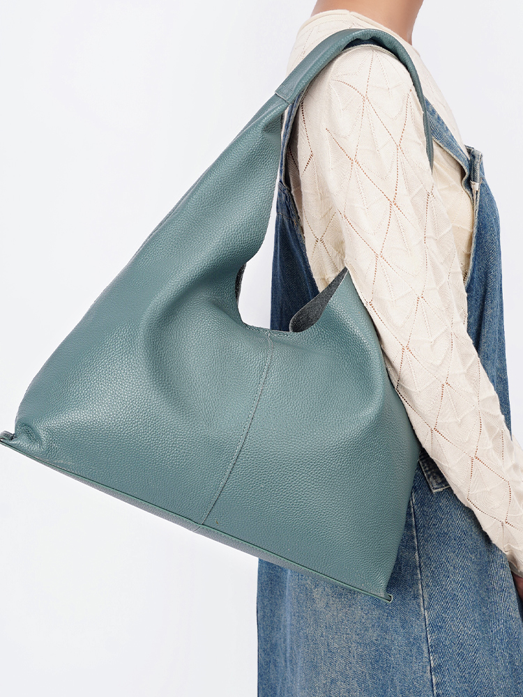 Bolsa Grande de Couro Genuíno  - Women Bags 2026 Trends avaliação e preço