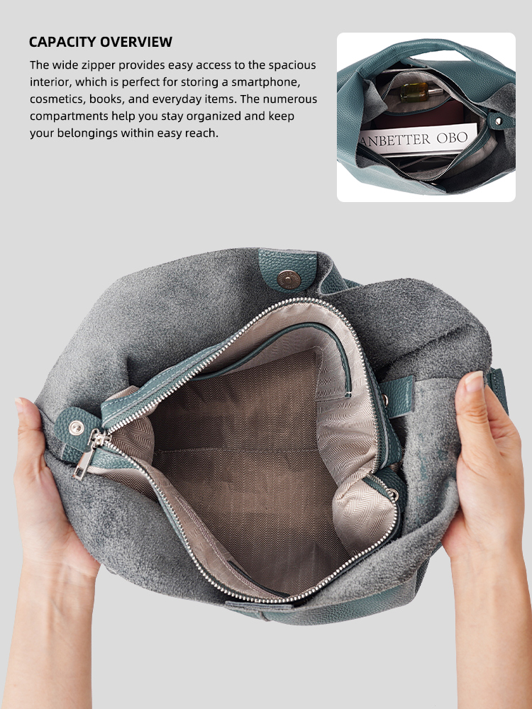 Bolsa Grande de Couro Genuíno  - Women Bags 2026 Trends avaliação e preço