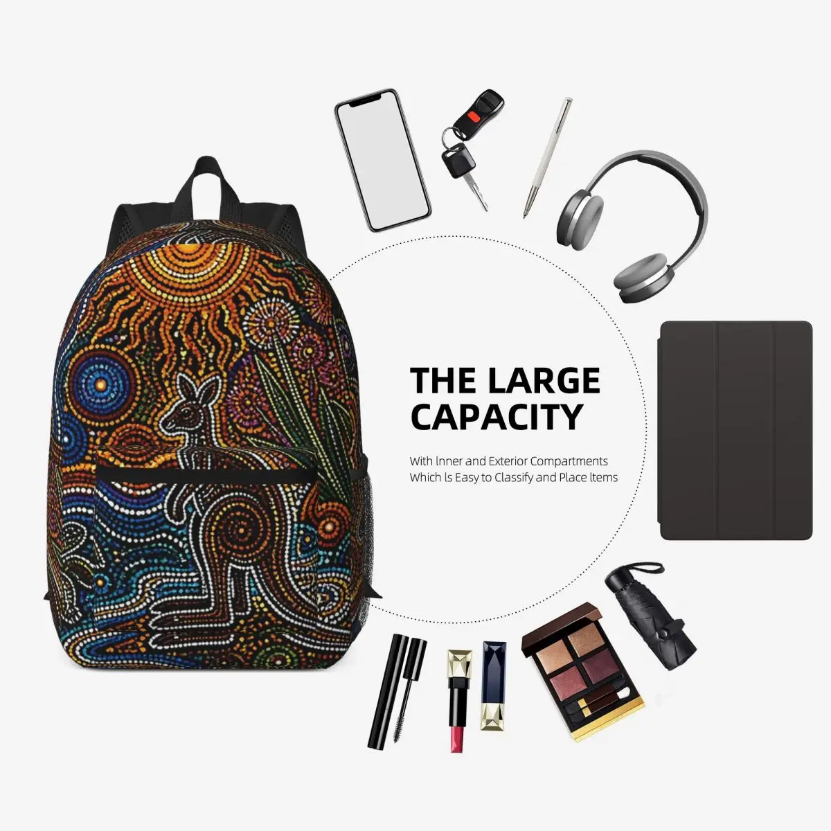 Mochila abstrata australiana d - Women'S Kangaroo Bags avaliação e preço