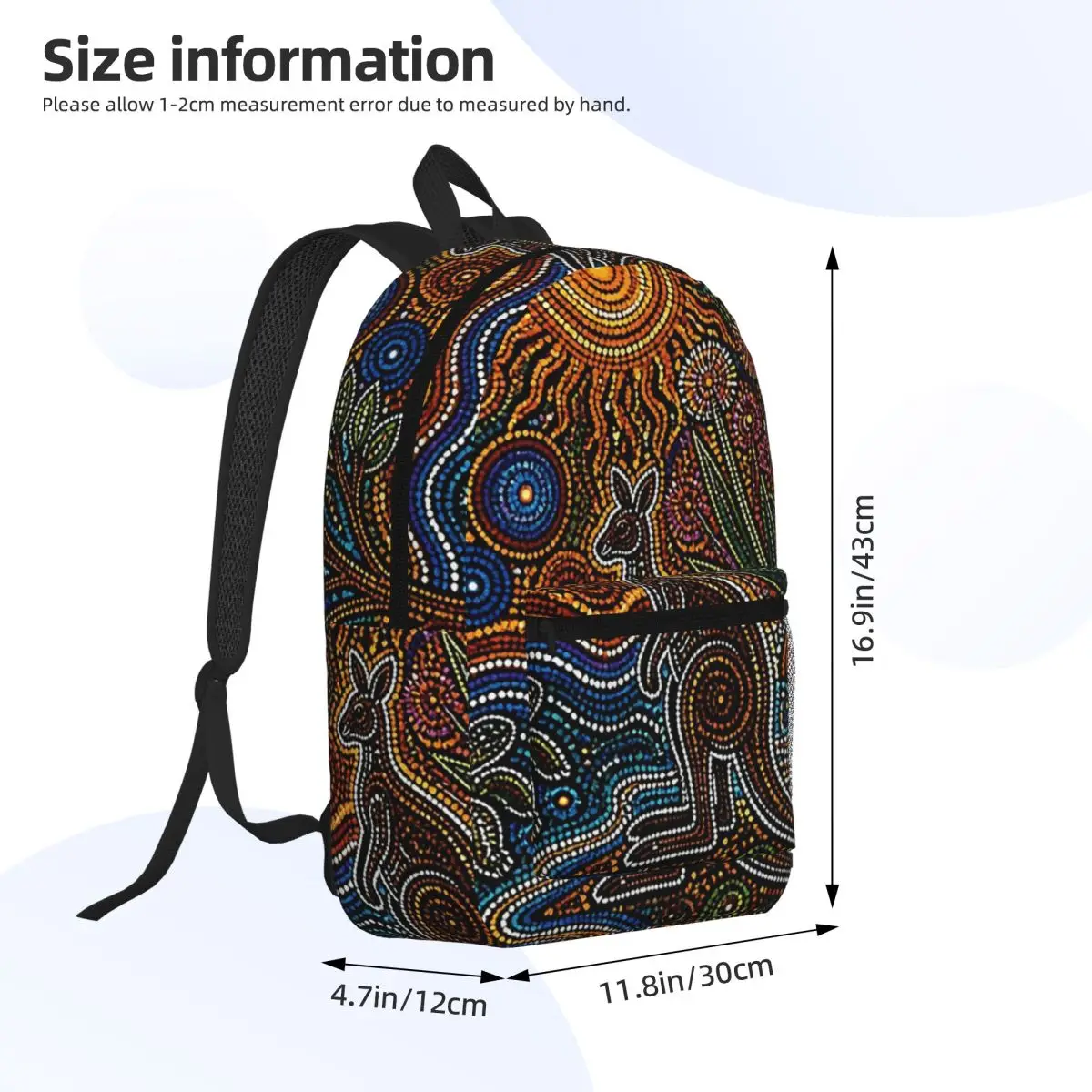 Mochila abstrata australiana d - Women'S Kangaroo Bags avaliação e preço