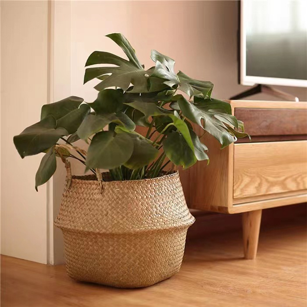 Cesta de plantas com alças ces - Basket Bag Wicker avaliação e preço