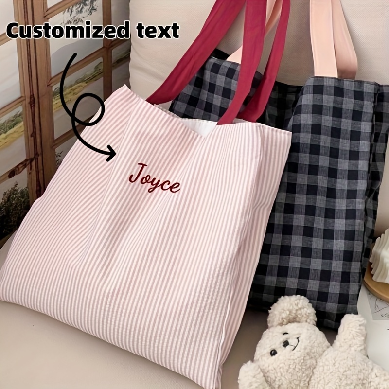 Bolsa tote com bordado de nome - Women Bags Name avaliação e preço