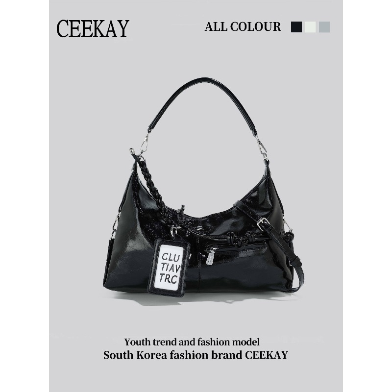 Bolsa Hobo de Couro Brilhante  - Women Bags 2026 Trends avaliação e preço