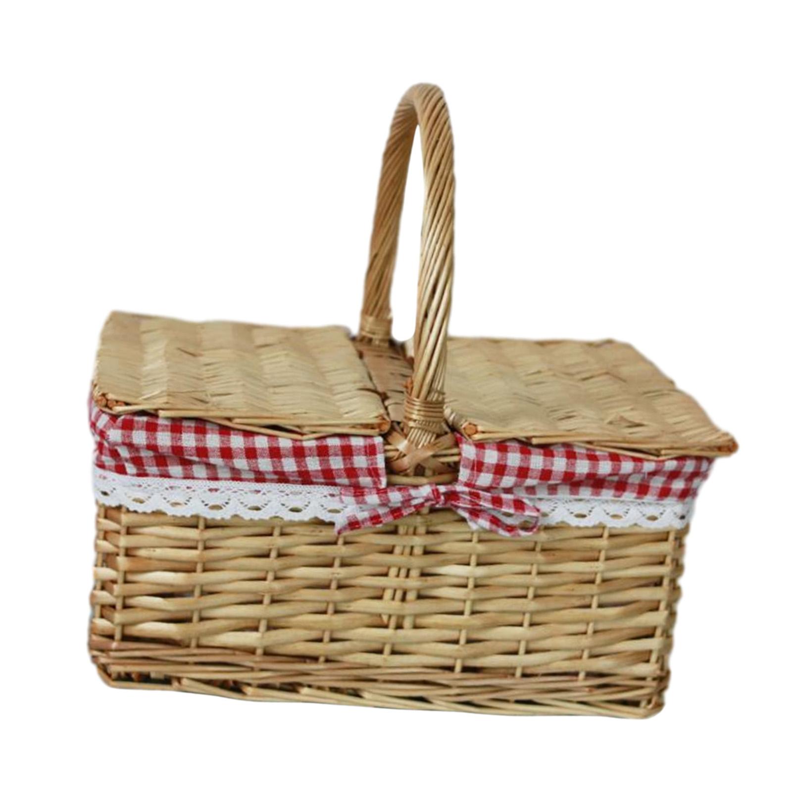Cesta de piquenique cesta de v - Basket Bag Wicker avaliação e preço