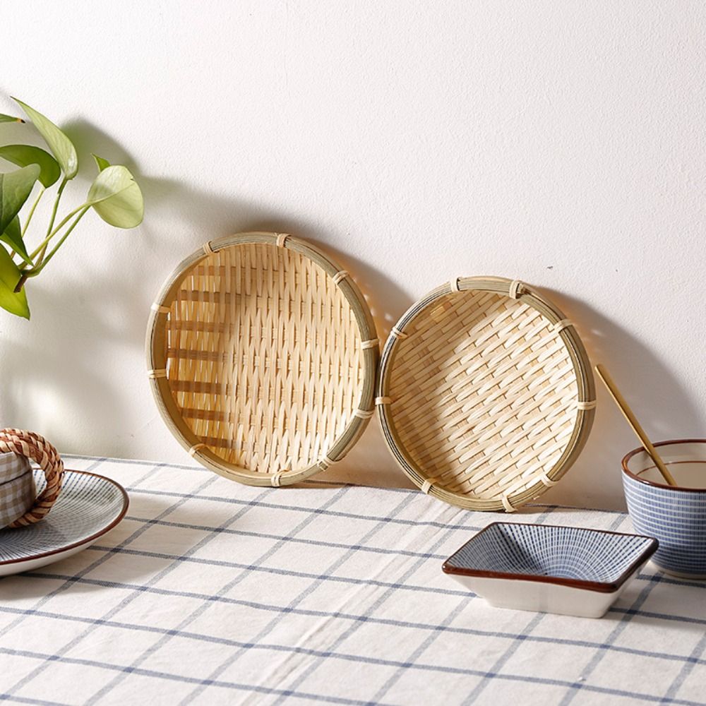 Bandeja de bambu tecida artesa - Basket Bag Wicker avaliação e preço