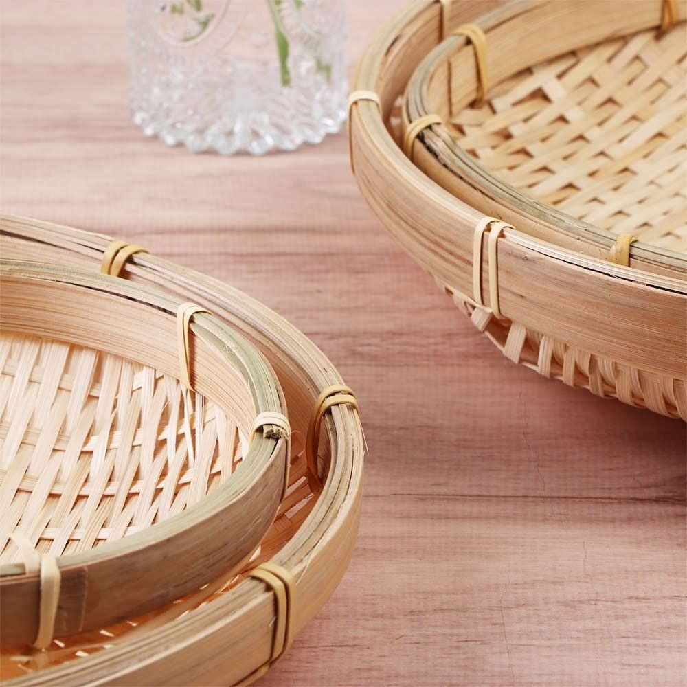 Bandeja de bambu tecida artesa - Basket Bag Wicker avaliação e preço