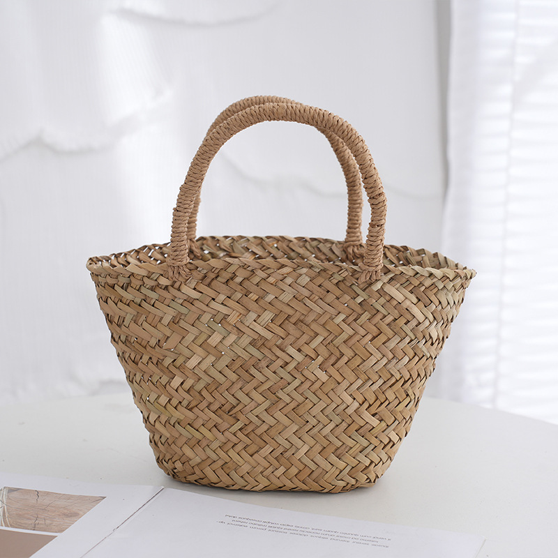 Saco de vime artesanal para mu - Basket Bag Wicker avaliação e preço