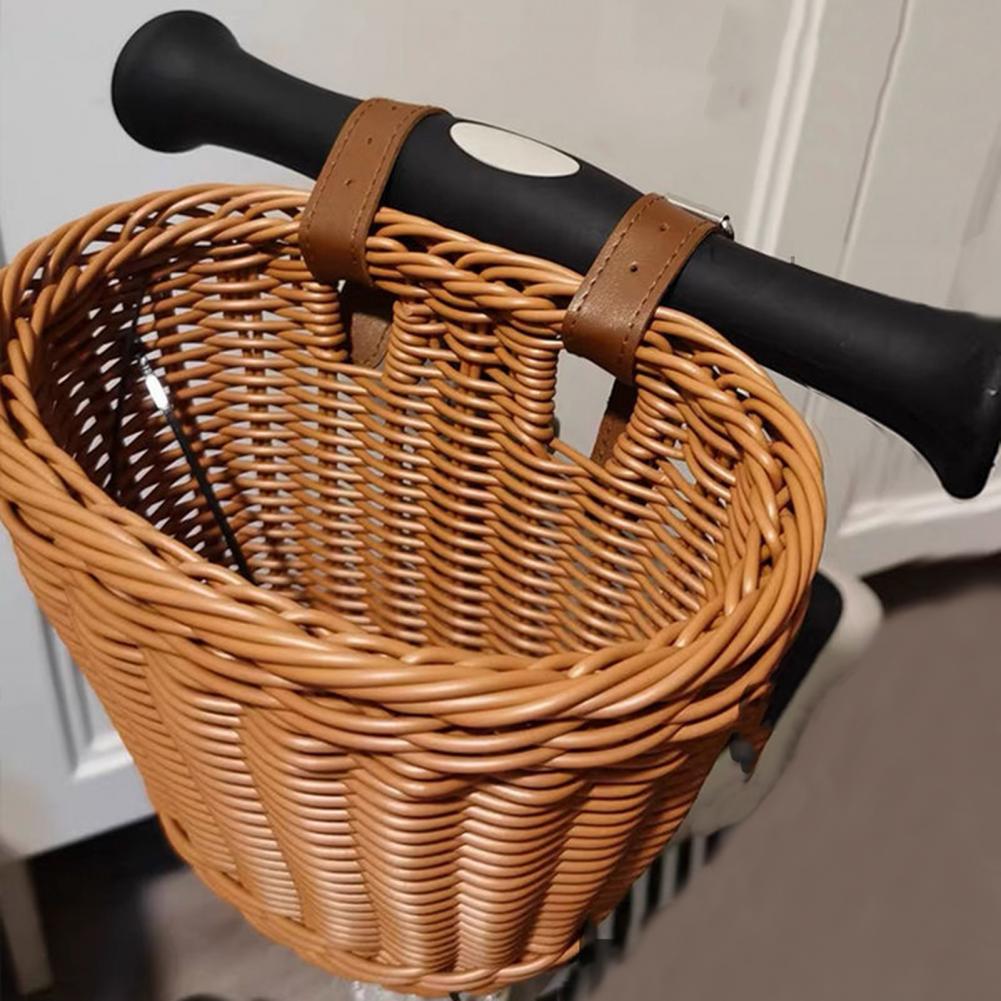 Cesta de bicicleta rattan teci - Basket Bag Wicker avaliação e preço