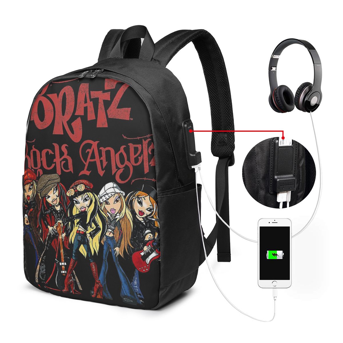 Mochila Bratz Rock Angelz Grou - Women Bags For Travel avaliação e preço