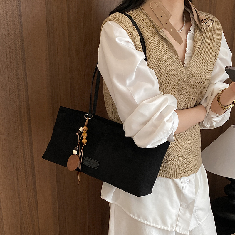 Bolsa de Ombro Retrô de Camurç - Women Bags 2026 Trends avaliação e preço